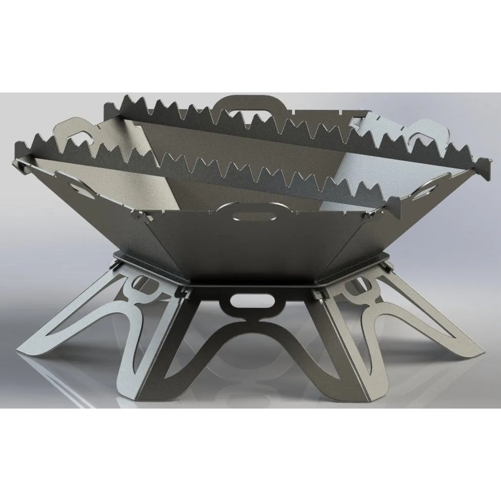 Sporty Hexagonal Fire Pit DXF for CNC | Dallas Cowboys Logo