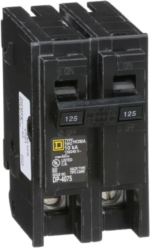 Square D - HOM2125CP Homeline 125-Amp Two-Pole Circuit Breaker