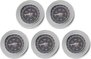 Stainless Pocket Compasses Round 60mm Compasses Accurate Compasses for Hiking Outdoor Camping Motoring Boating Survival