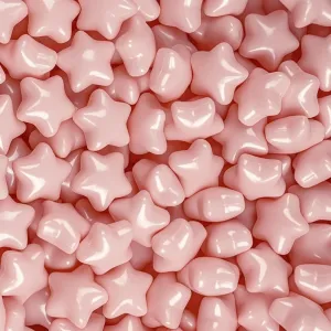 Star ball pit balls 100 Phthalate Free BPA Free Crush Proof 2.16 Inches Star Shape for Pastel Plastic Balls for Ball Pit Ideal Gift for Toddlers Babies Kids Pool Water Toys Play Tent, Pearl Pink