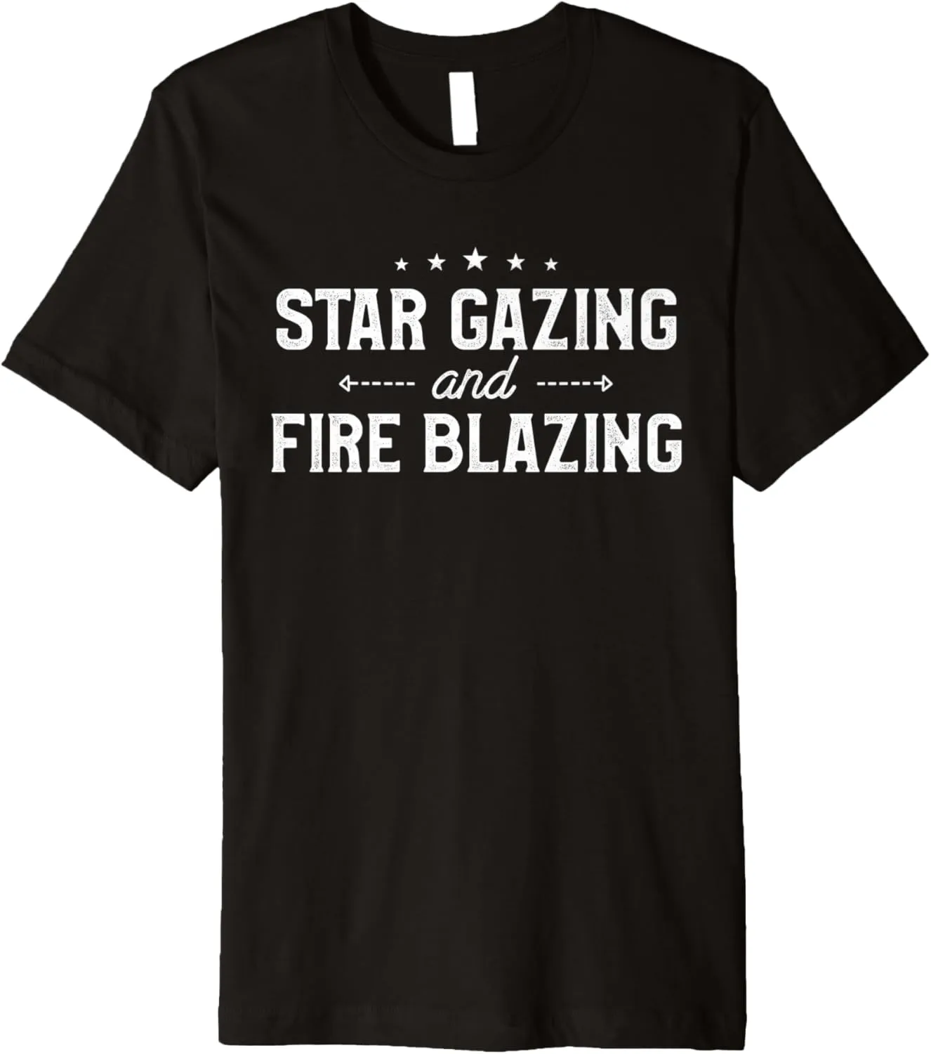 Star Gazing and Fire Blazing Funny Camping Lovers Campfire Premium T-Shirt