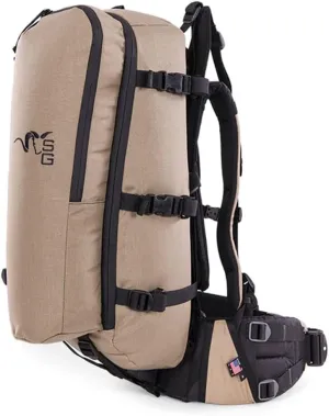 Stone Glacier Approach 2800 Pack with Krux Frame, 2800 cu in, Load-Shelf, Spotting Scope Pocket, Tan, Short Large (50131-TN-L)