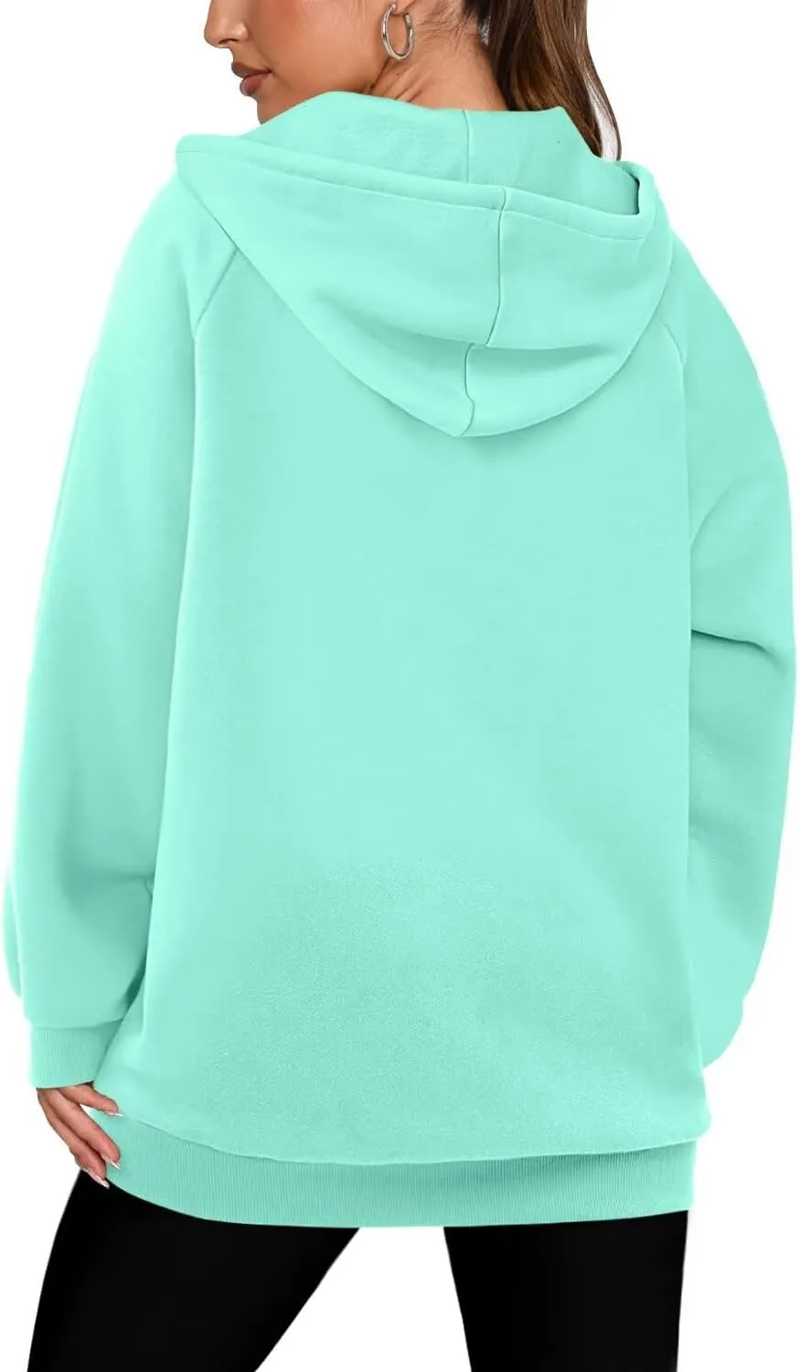 StunShow Women's Zip Up Hoodies Oversized Fleece Long Sleeve Sweatshirts Casual Fall Jacket Coat with Pocket(S-3XL)