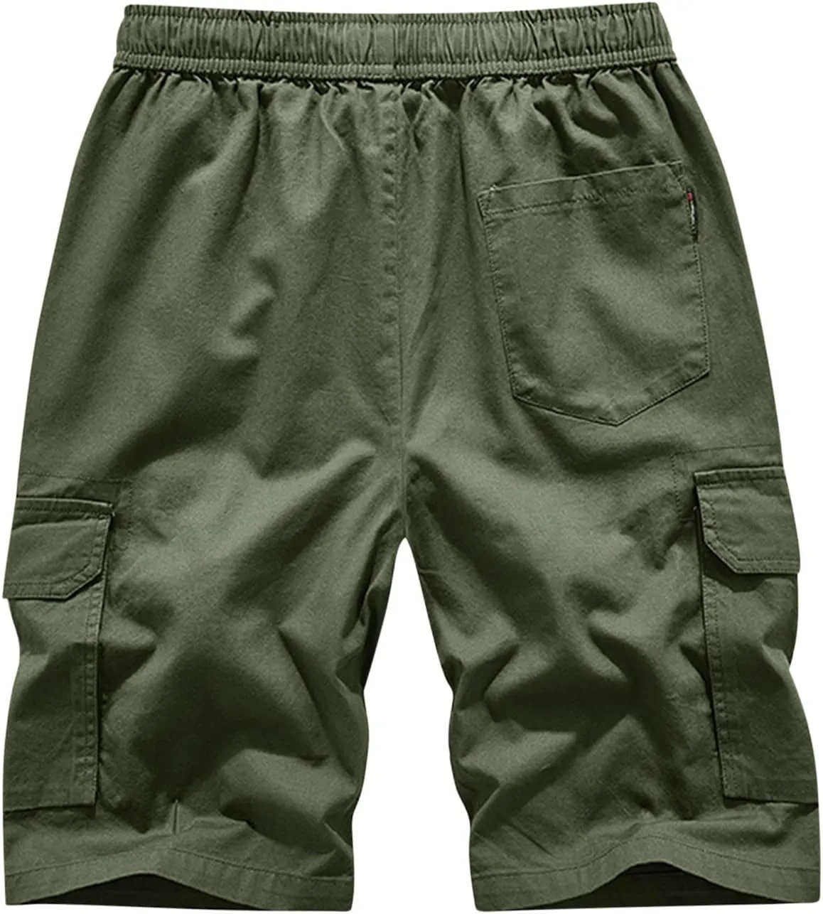Summer Cargo Shorts for Men Lightweight Quick Dry Multi Pocket Outdoor Casual Elastic Waist Lounge Shorts