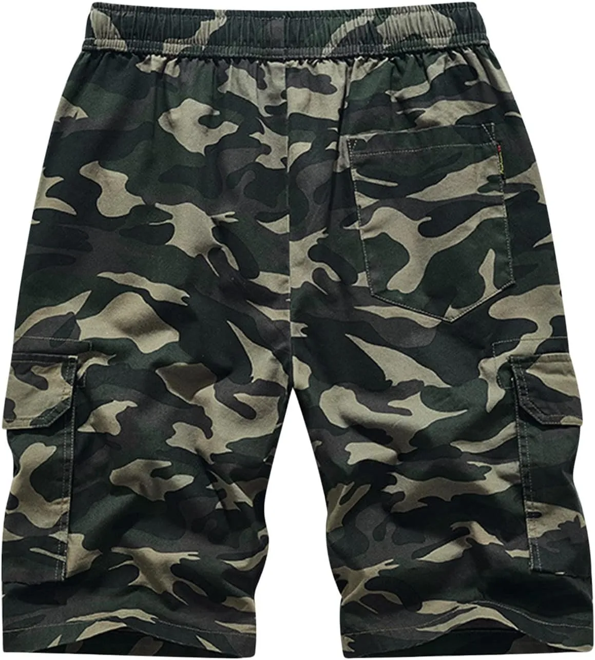 Summer Cargo Shorts for Men Lightweight Quick Dry Multi Pocket Outdoor Casual Elastic Waist Lounge Shorts