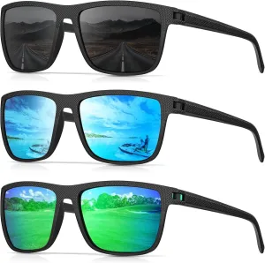 Sunglasses-Men Polarized Mens Sunglasses: Classic Women Sun Glasses UV Protection for Fishing Driving Golf