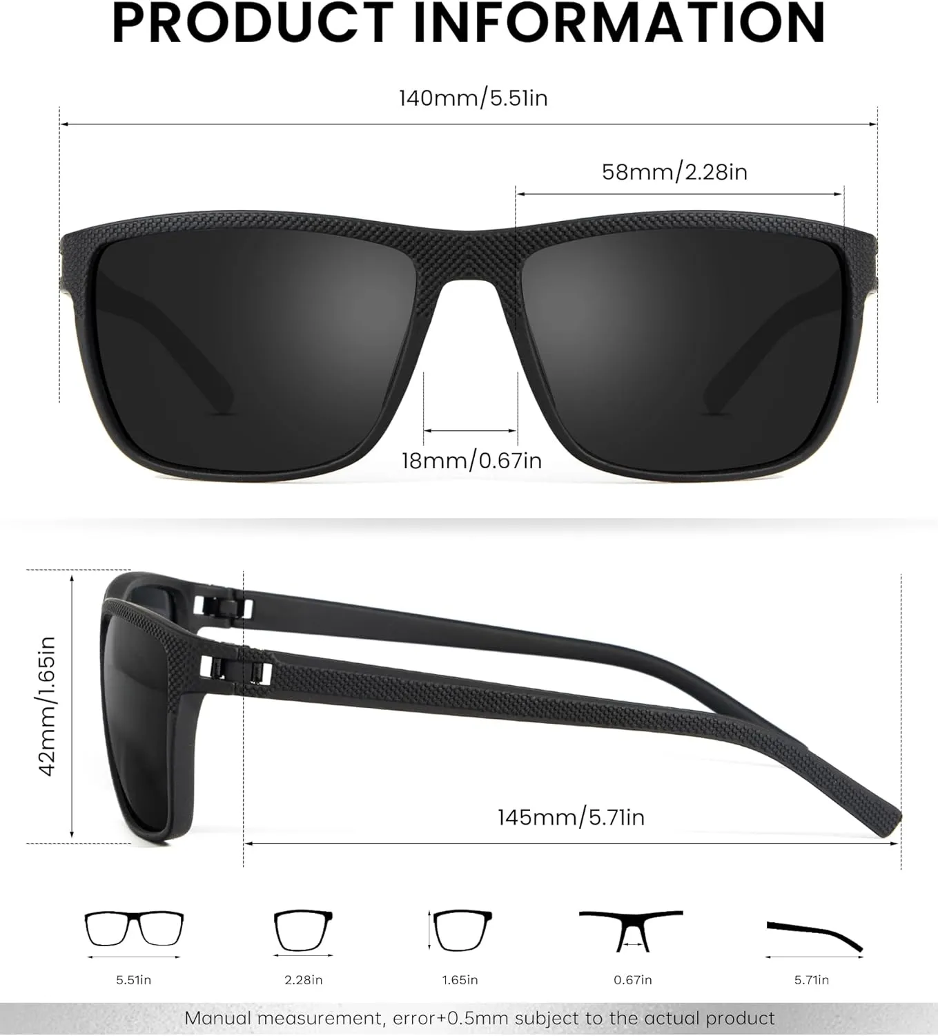Sunglasses-Men Polarized Mens Sunglasses: Classic Women Sun Glasses UV Protection for Fishing Driving Golf