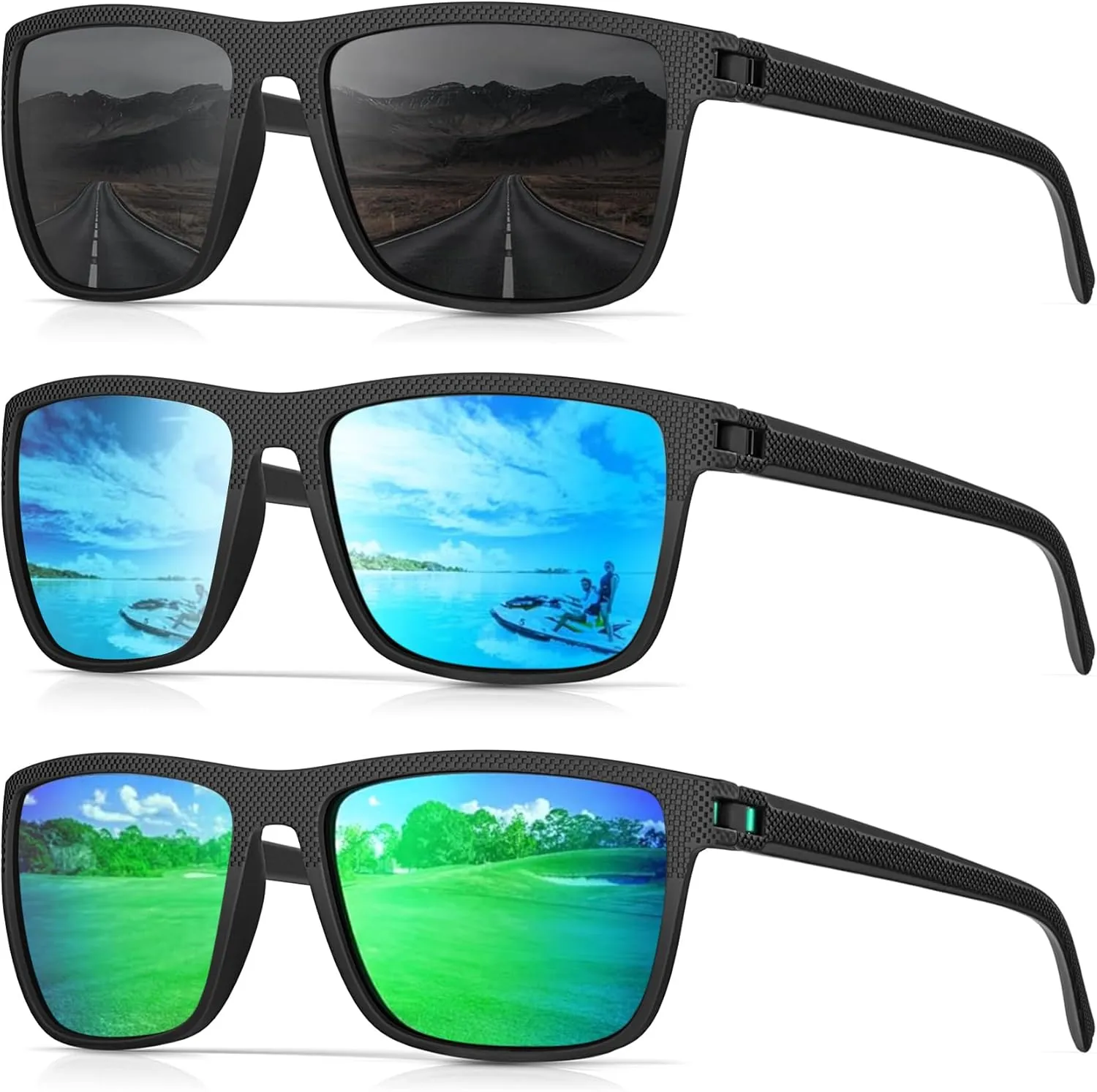 Sunglasses-Men Polarized Mens Sunglasses: Classic Women Sun Glasses UV Protection for Fishing Driving Golf