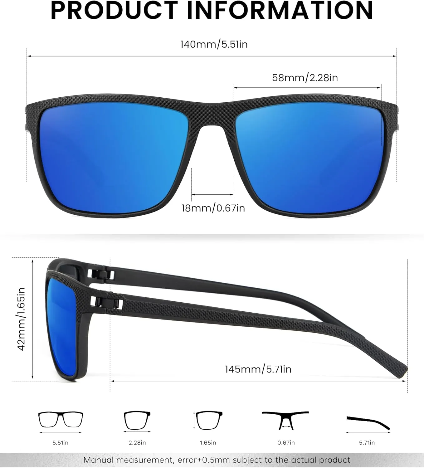 Sunglasses-Men Polarized Mens Sunglasses: Classic Women Sun Glasses UV Protection for Fishing Driving Golf