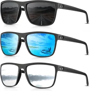 Sunglasses-Men Polarized Mens Sunglasses: Classic Women Sun Glasses UV Protection for Fishing Driving Golf