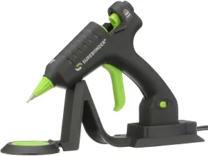 Surebonder Cordless/Corded High Temperature Mini Hot Glue Gun With Detail Tip, 20 Watt, Recharge With Portable Heat Stand (CL-195F),Black