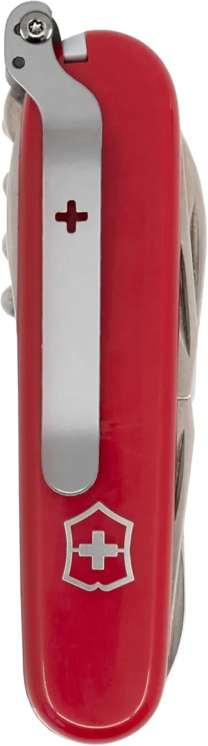 SwissKarry Clip Compatible with most 91mm Victorinox Swiss Army Knife Models. 5 Custom Designs for a Personalised Pocket Knife. Be Ready for the Unexpected. Stainless Steel Tough. ‘Pure Matte’