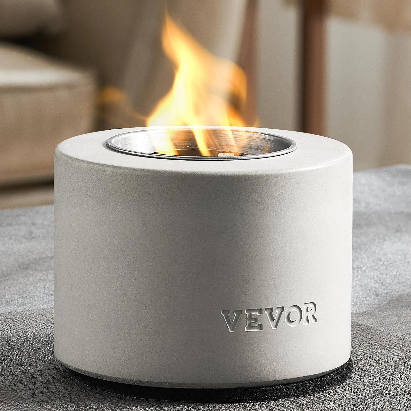 Tabletop Fire Pit Cylinder Indoor/Outdoor