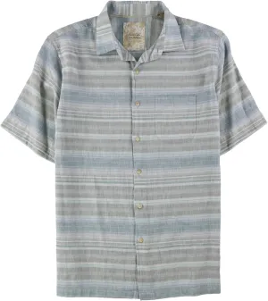 Tasso Elba Mens Striped Button Up Shirt