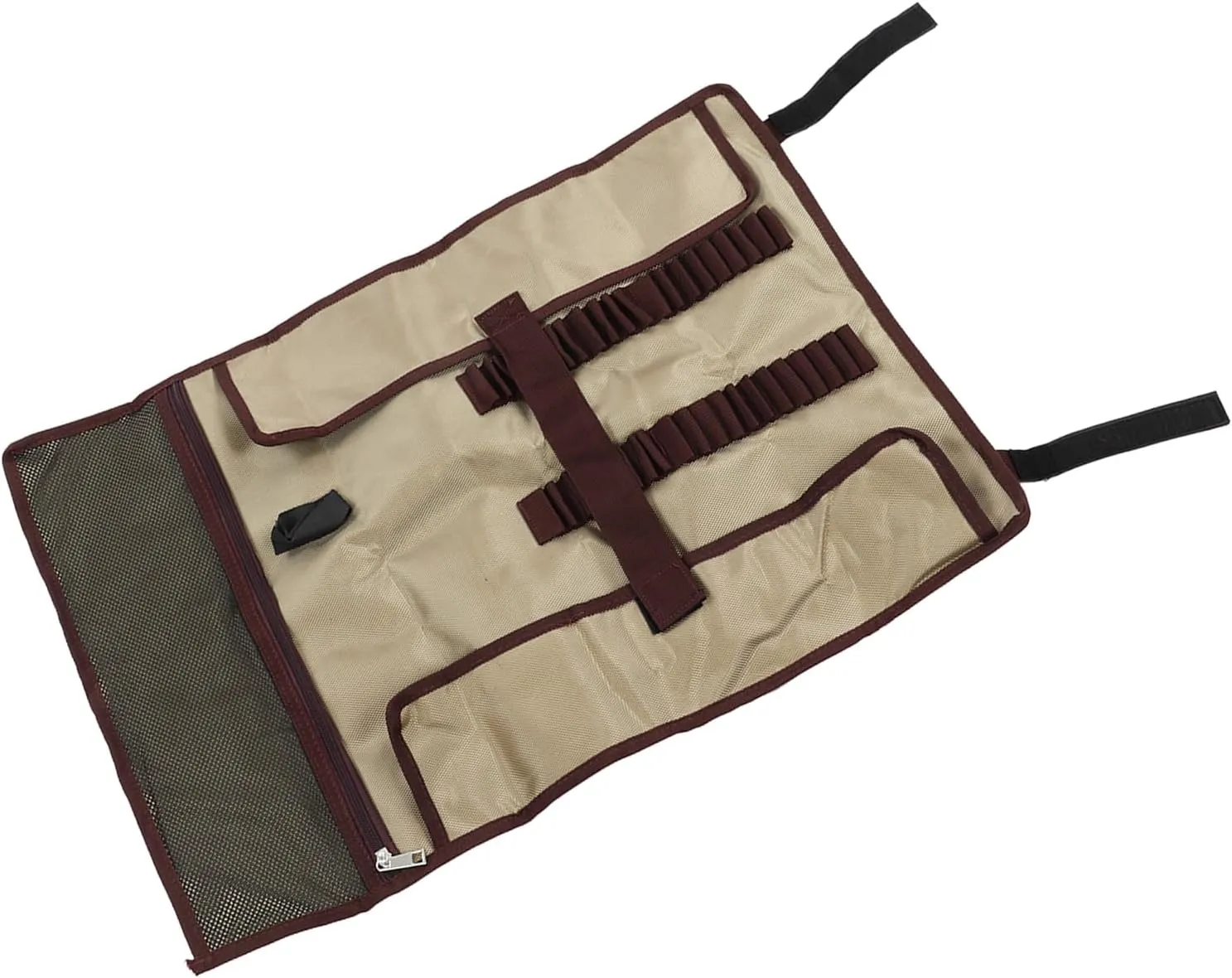 Tent Peg Storage Bag, Portable Tent Stakes Bag with Mesh Side Pocket, Oxford Tent Pole Pegs Bag for Picnic, Camping, Hiking, Travel, Mountaineering