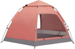 Tents for Camping Beach Tents Camping Tent 3-4 Person Automatic Pop Up Family Tent with 2 Doors, UPF 50 Waterproof for 4 Seasons Outdoor Tent Family Tents for Camping Hiking Traveling