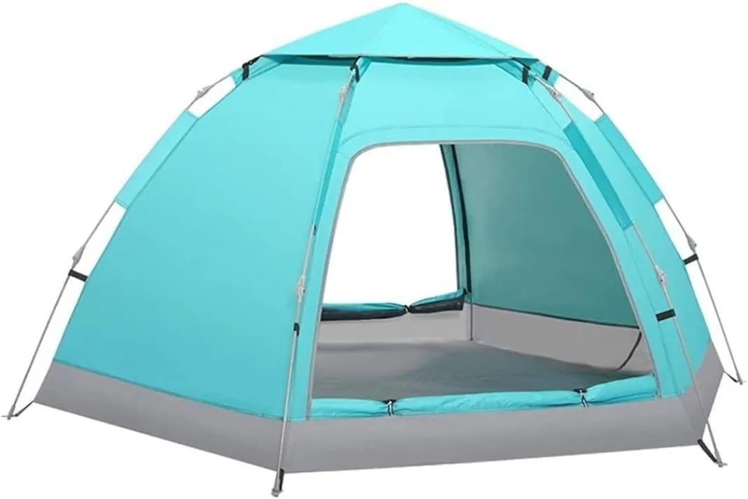 Tents for Camping Beach Tents Camping Tent 3-4 Person Automatic Pop Up Family Tent with 2 Doors, UPF 50 Waterproof for 4 Seasons Outdoor Tent Family Tents for Camping Hiking Traveling