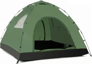 Tents For Camping Beach Tents Outdoor Camping Tent Automatic Pop Up Tents Waterproof Anti UV Sun Shade 3-4 Person Family Tents Outdoor Tent For Hiking Camping Fishing Beach (Color : Orange Green) Fami