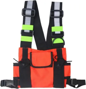 Tool Vest,Chest Rig Bag Men Women Multi-Pocket Vest Hip Hop Chest Pack Functional Utility Vest for Men