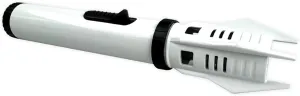 Torch Blue Light Saber Butane Torch, Adjustable RED Flame, Pre-Filled, White or Black (White)