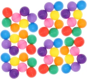 TOYANDONA 200PCS Crush Ocean Balls for Educational Bath Macaron Mixed Color Mesh Bag for Ball Pits Playhouses Pools Playpens