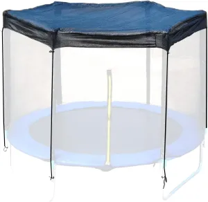 Trampoline Cover,Trampoline Shade Cover for 8ft-14ft Straight Pole Round Trampoline Outdoor Sun Protection Block Leaves,Only Trampoline Top Cover (12FT 8 poles)