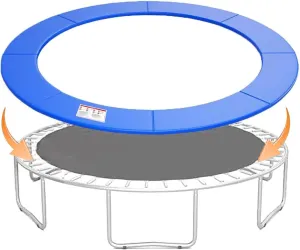 Trampoline Replacement Safety Pad, 8ft 10ft 12ft 14ft 15ft 16ft Trampoline Spring Cover, Waterproof, Tear-Resistant, Blue