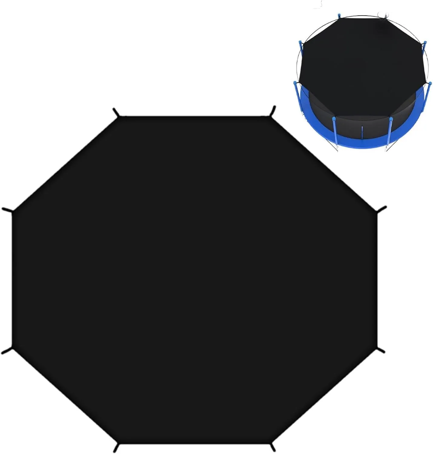 Trampoline Shade Cover 6 and 8 Feet, Sun-Protection Trampolines Canopy, Tear and Weather Trampoline Protective Waterproof Cover, UV Trampolines Sunshade Accessories.