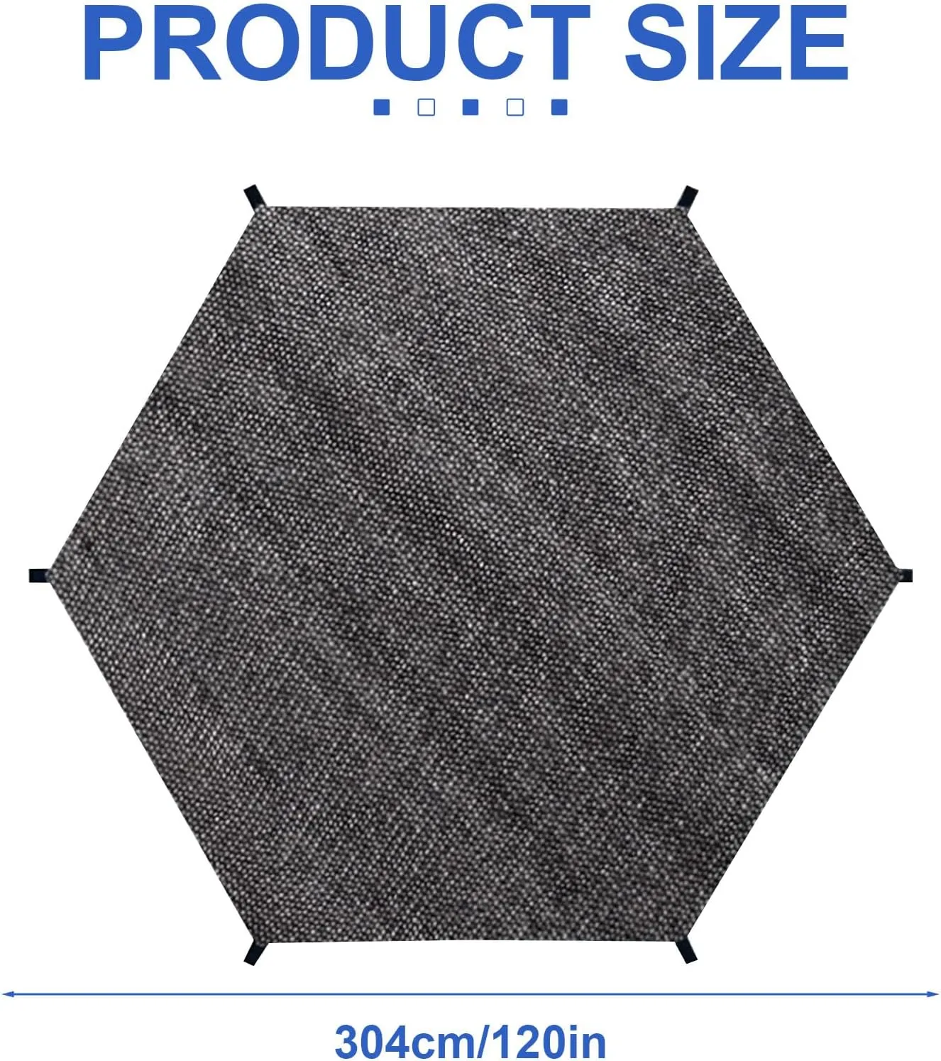 Trampoline Top Shade Cover, 6ft 8ft 10ft 12ft Outdoor Trampoline Cover, Sun Protection Net, Easy to Install, Sun Shade Cover for Trampolines, UV & Leaves Resistant Trampoline Canopy (10ft 6 Poles)