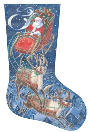 TTAXS354: Santa Flying Through The Stars, stocking  #18