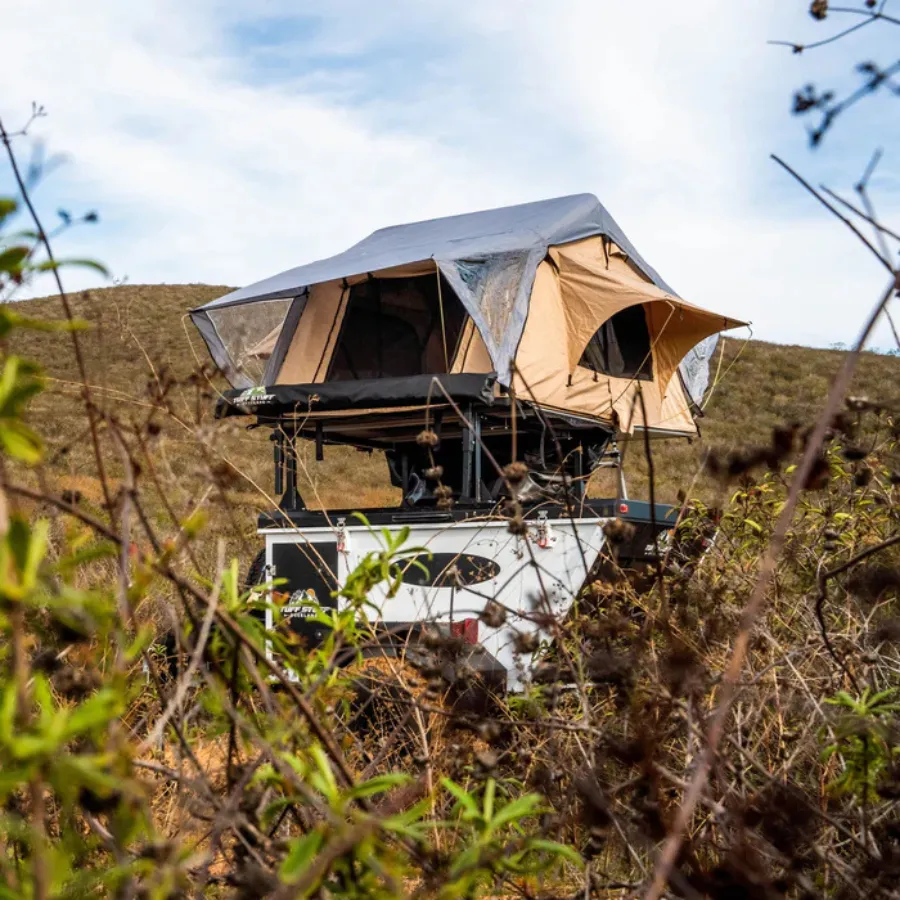 Tuff Stuff Overland Trailhead Rooftop Tent, 2 Person, Tan