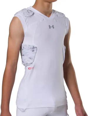 Under Armour Gameday Pro 5-Pad Football Shirt, Comfortable Compression & Protection for Practice & Game Day, Youth/ Boys