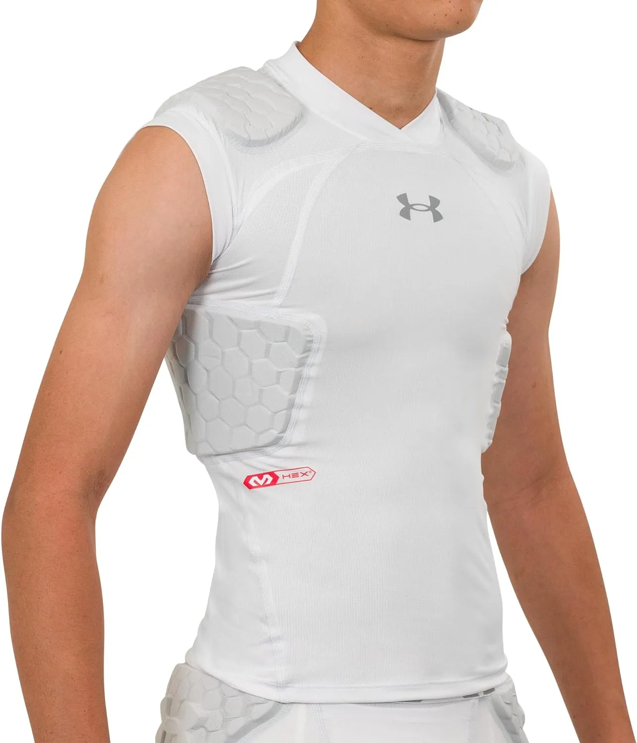 Under Armour Gameday Pro 5-Pad Football Shirt, Comfortable Compression & Protection for Practice & Game Day, Youth/ Boys