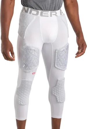Under Armour Gameday Pro 7-Pad Football Tights, Men's Compression Pants with Protection for Practice & Game Day, Adult Sizes