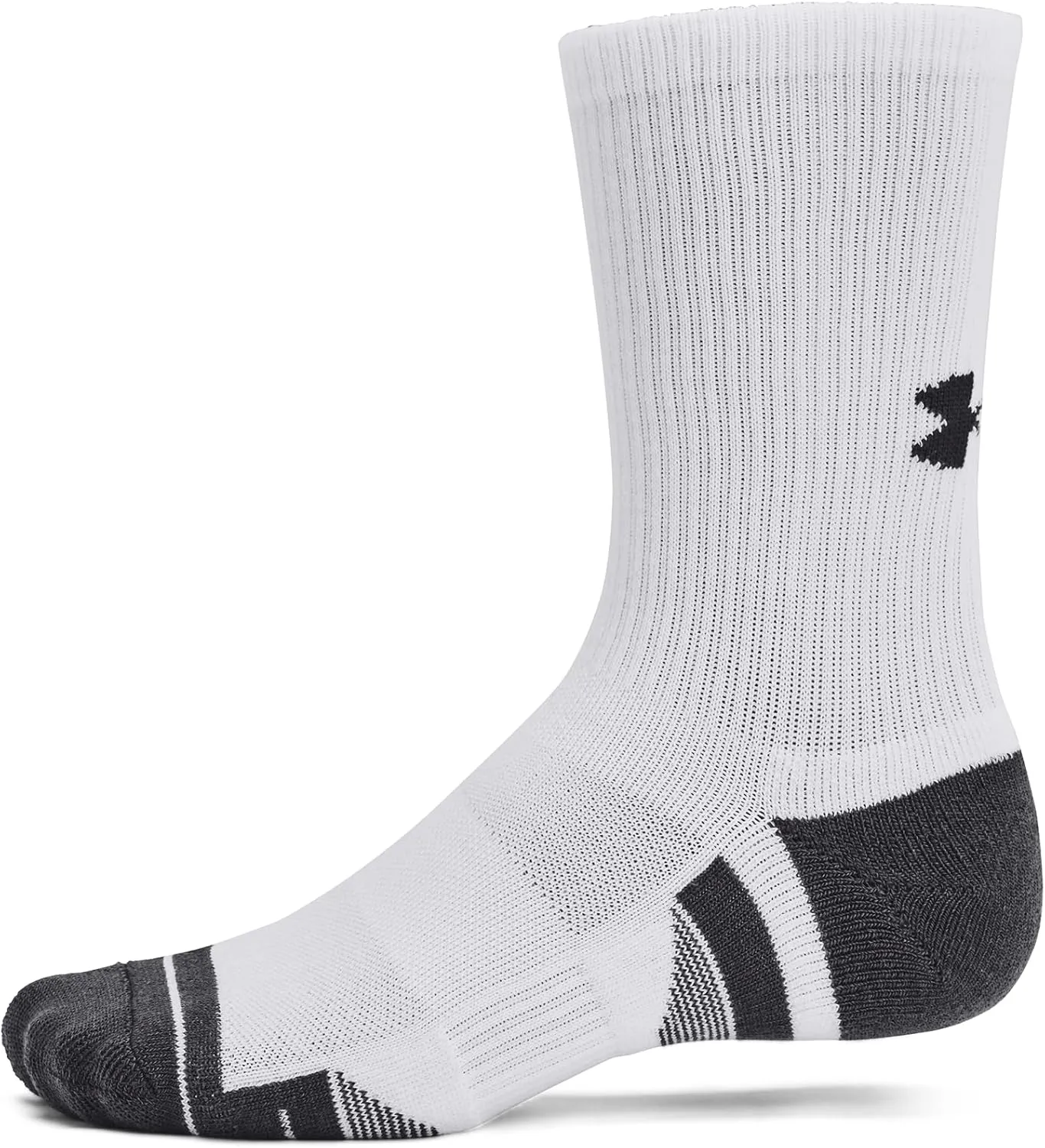 Under Armour Performance Tech Unisex Sports Crew Socks Black (3 Pack)