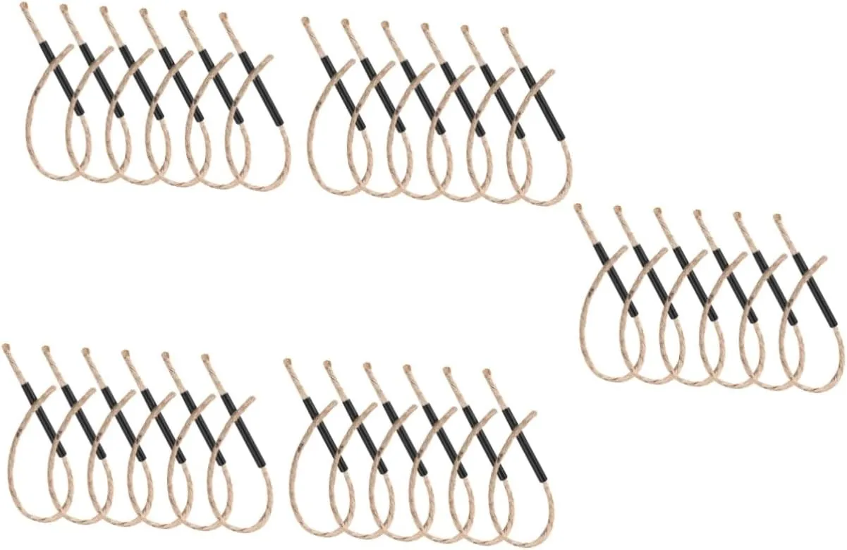 Uonlytech 30 Sets Starting Ropes Portable Fire Rope Fire Starter Convenient Camping