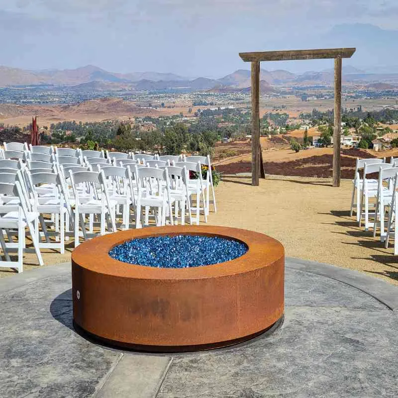 Upland Fire Pit - Corten Steel | 60" w x 24" h