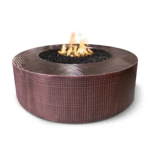 Upland Fire Pit - Hammered Copper | 72" w x 24" h