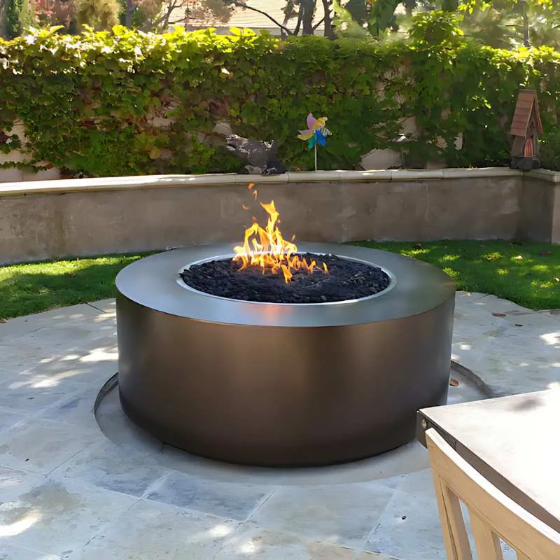 Upland Fire Pit - Powder Coated Metal | 72" w x 18" h