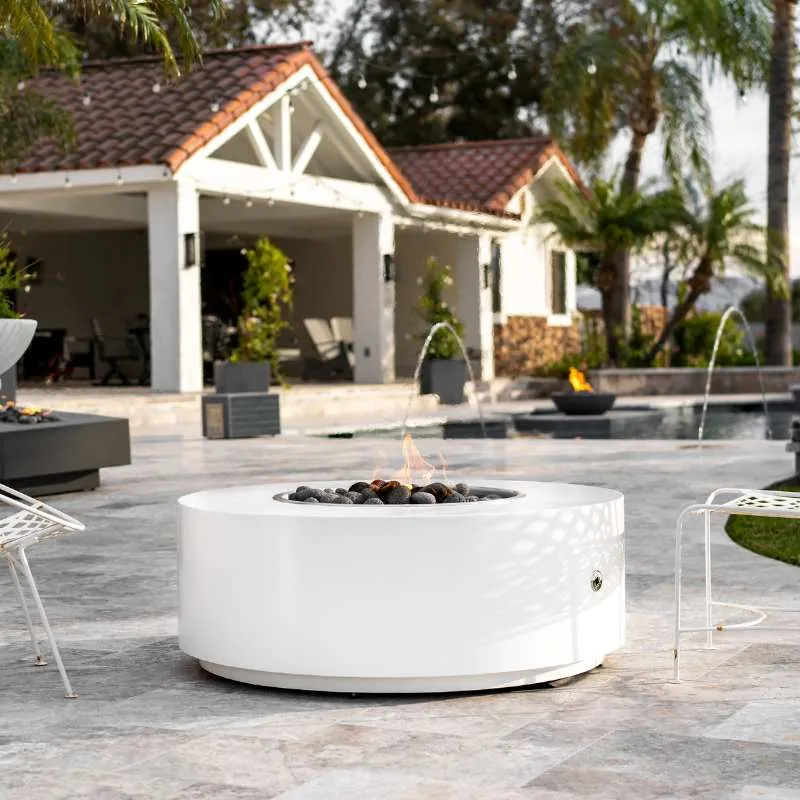 Upland Fire Pit - Powder Coated Metal | 72" w x 18" h