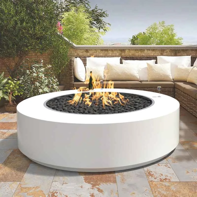 Upland Fire Pit - Powder Coated Metal | 72" w x 18" h