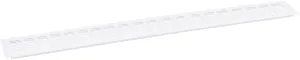 uxcell Air Vents Cover, 1Pcs 800 x 100mm - Aluminum Alloy Mesh Air Return Vent Cover, Rectangle Louvered Ventilation Grille for Shoe Cabinet Wardrobe (White)