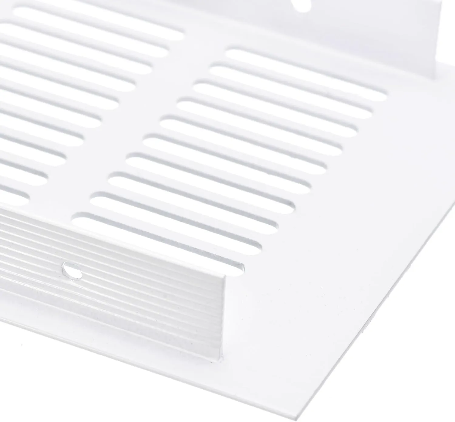 uxcell Air Vents Cover, 2Pcs 800 x 100mm - Aluminum Alloy Mesh Air Return Vent Cover, Rectangle Louvered Ventilation Grille for Shoe Cabinet Wardrobe (White)