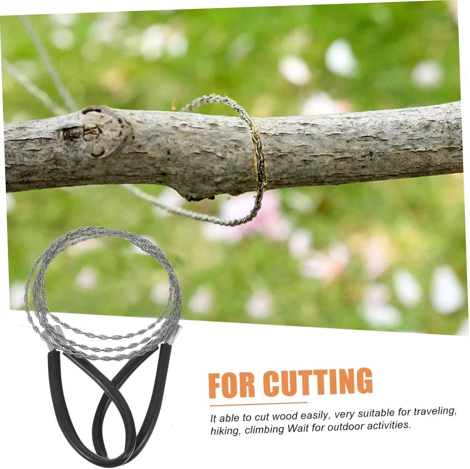 VANZACK 4sets Hand Wire Saws Emergency Survival Wire Saws for Camping Outdoor Tool 4pcs*4