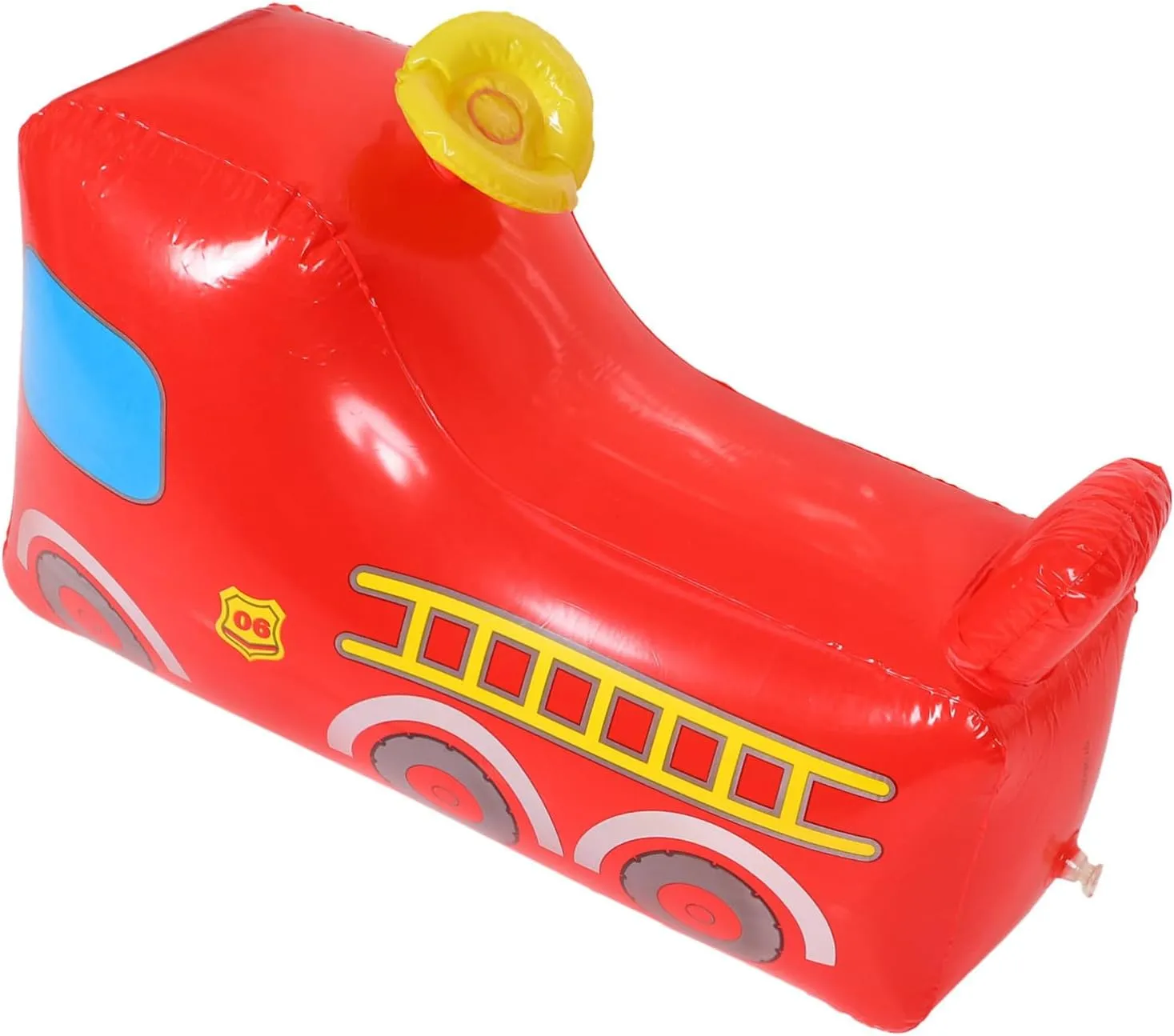 VANZACK Outdoor Inflatable Fire Truck Kids Tumbler Toy Toddlers Plaything Adorable Fire Engine Toy