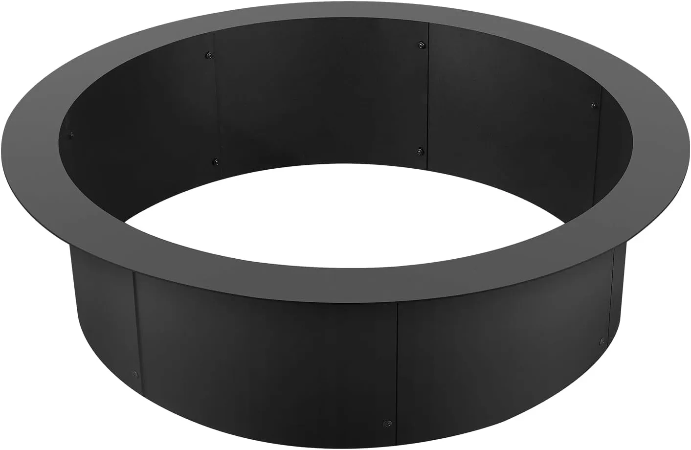 VEVOR Fire Pit Ring, 36-Inch Outer/30-Inch Inner Diameter, 10inch Height 2.5mm Thick Fire Pit Insert, Heavy Duty Carbon Steel Liner DIY Campfire Ring Above or In-Ground, for Outdoor Camping, Bonfires