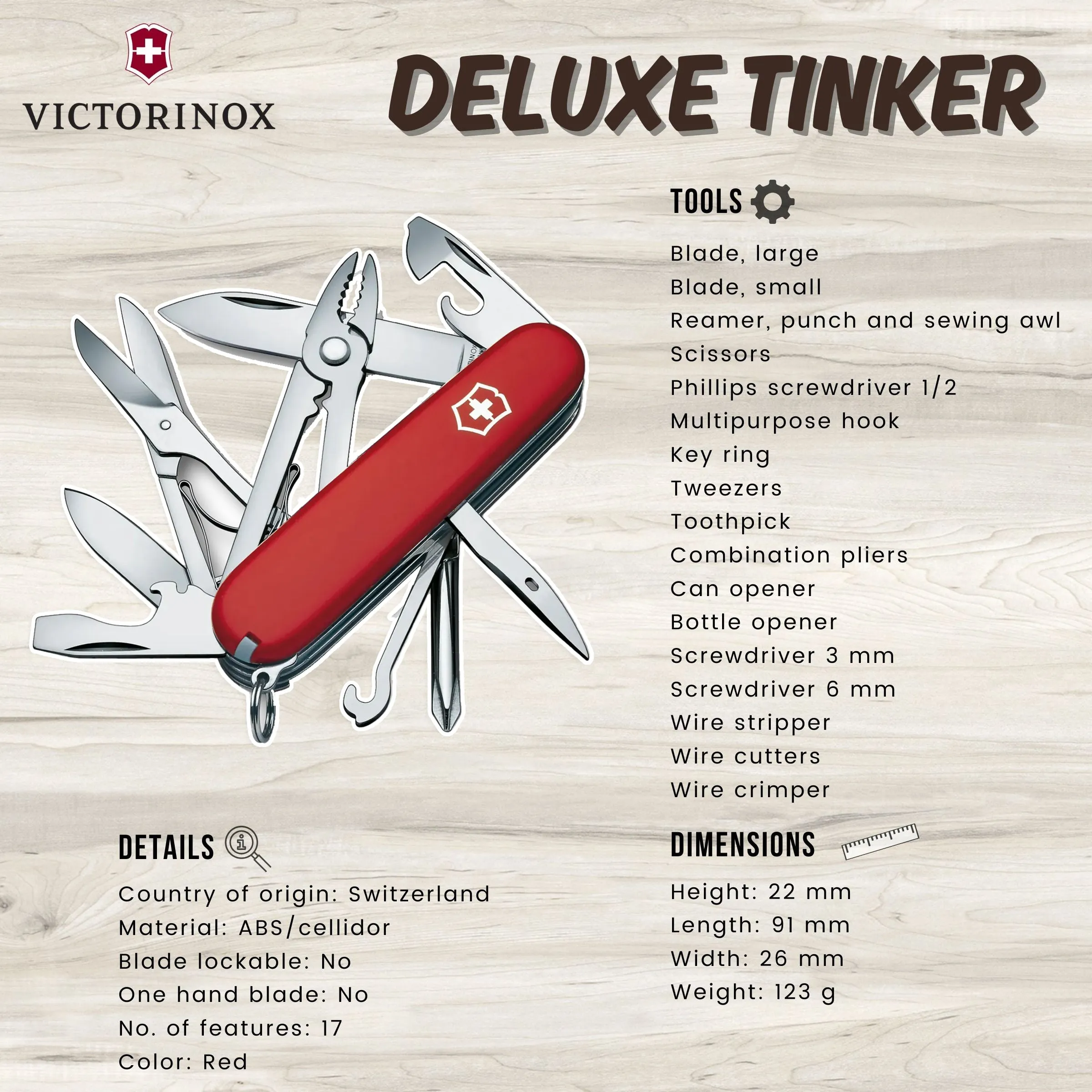 Victorinox Deluxe Tinker | Multi-tool