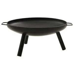 vidaXL Fire Pit Fireplace for Camping Picnic Firebowl Outdoor Patio Steel