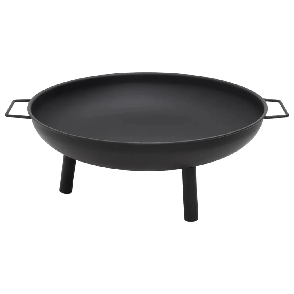 vidaXL Fire Pit Fireplace for Camping Picnic Firebowl Outdoor Patio Steel