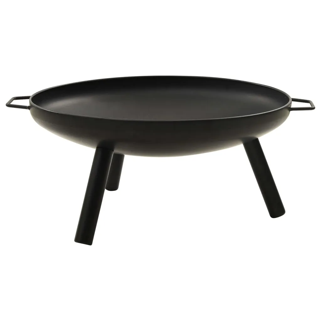 vidaXL Fire Pit Fireplace for Camping Picnic Firebowl Outdoor Patio Steel